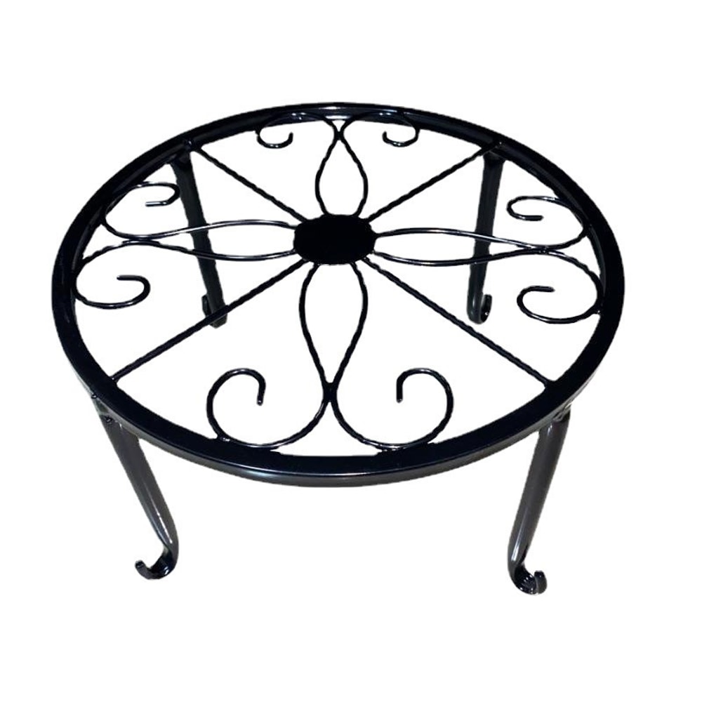 Tall Cast Iron Plant Stand Heavy Duty Vintage Flower Pot Holder For Indoor Outdoor Use 3