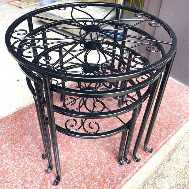Tall Cast Iron Plant Stand Heavy Duty Vintage Flower Pot Holder For Indoor Outdoor Use 5