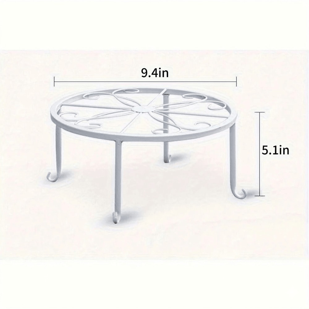 Tall Cast Iron Plant Stand Heavy Duty Vintage Flower Pot Holder For Indoor Outdoor Use 1