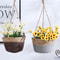 Braided Jute Rope Plant Storage Basket Indoor Outdoor Hanging Flower Pot Stand 0
