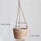 Braided Jute Rope Plant Storage Basket Indoor Outdoor Hanging Flower Pot Stand 5