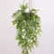 Imitation Rattan Woven Hanging Basket Flower Pot With Chain Home Garden Plant Holder 2