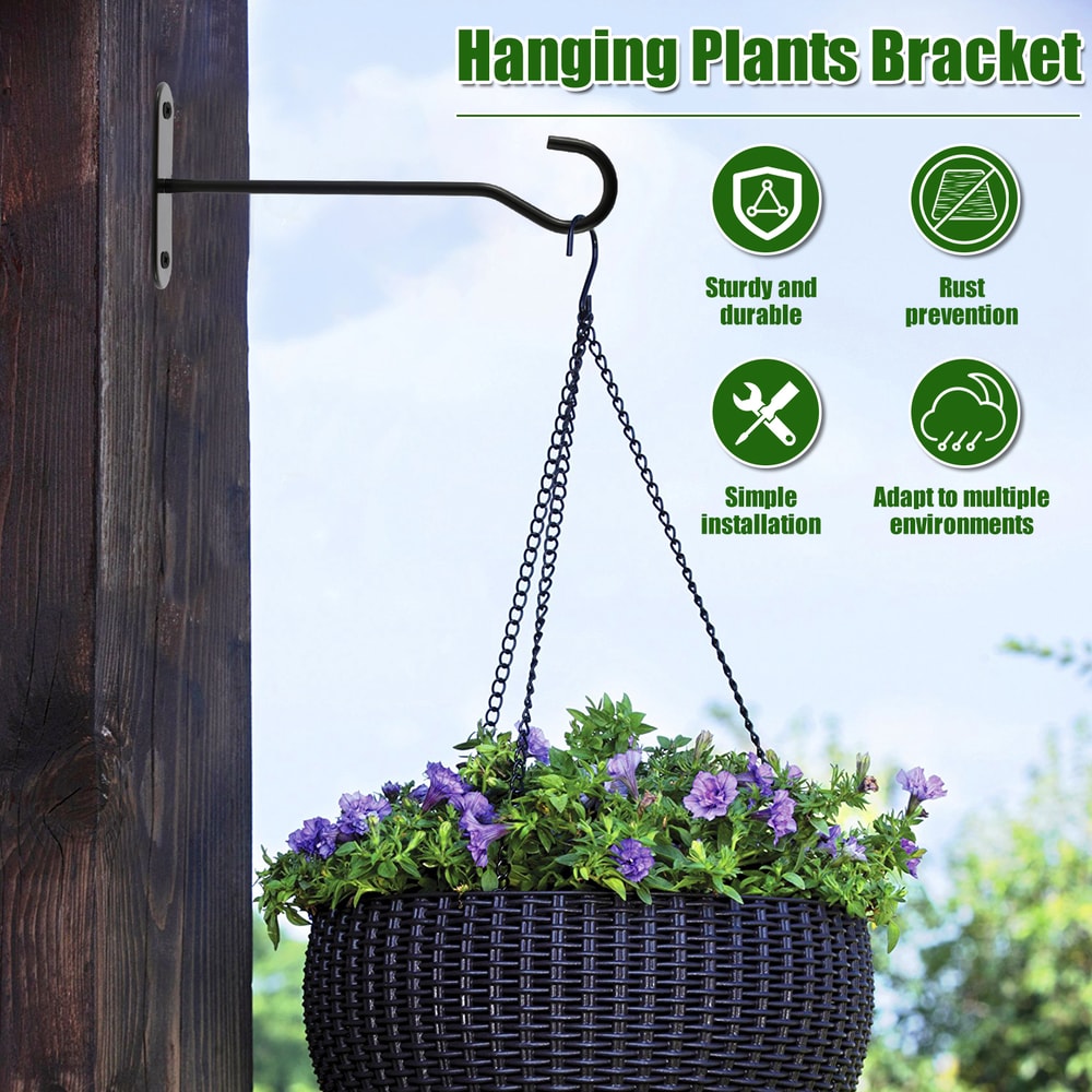 Heavy Duty Metal Plant Hooks For Hanging Baskets Bird Feeders Lanterns Wind Chimes Wall Mounted Out 1