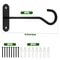 Heavy Duty Metal Plant Hooks For Hanging Baskets Bird Feeders Lanterns Wind Chimes Wall Mounted Out 5
