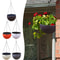 Hanging Basket Planter Premium Round Plastic Garden Pot With Drainer Chain For Hanging Flowers 1