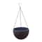 Hanging Basket Planter Premium Round Plastic Garden Pot With Drainer Chain For Hanging Flowers 6