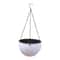 Hanging Basket Planter Premium Round Plastic Garden Pot with Drainer & Chain for Hanging Flowers