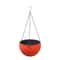 Hanging Basket Planter Premium Round Plastic Garden Pot with Drainer & Chain for Hanging Flowers