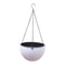 Hanging Basket Planter Premium Round Plastic Garden Pot With Drainer Chain For Hanging Flowers 8