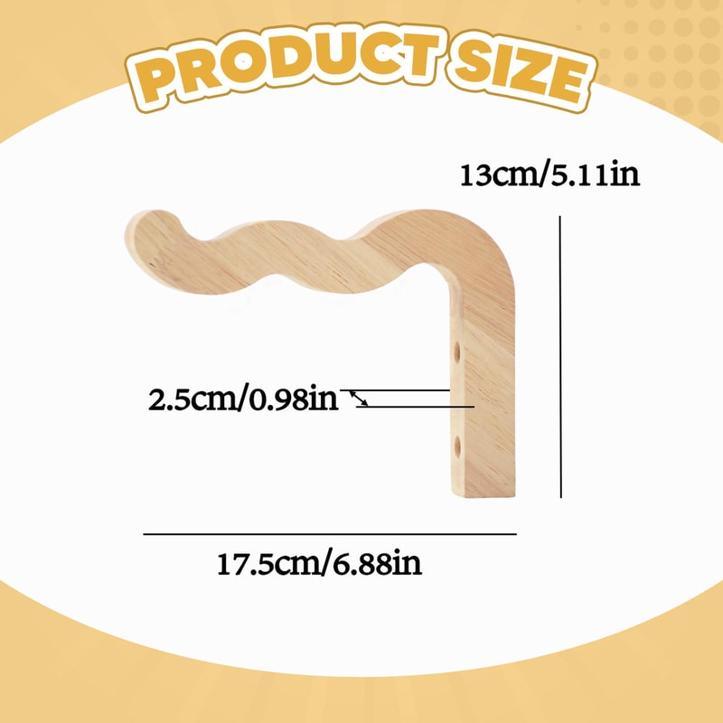 Farmhouse Wall Mount Plant Hanger Bracket for Flower Basket Planter Pot or Wind Chime Sturdy Macrame Garden Decorati