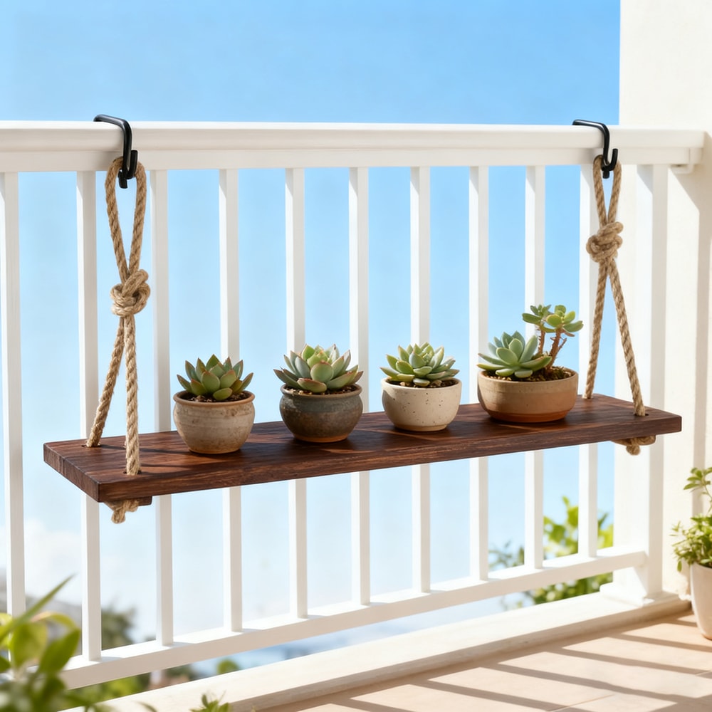 Stylish Hanging Plant Holder for Outdoor Spaces Elegant Flower Pot Support for Gardens & Balconies