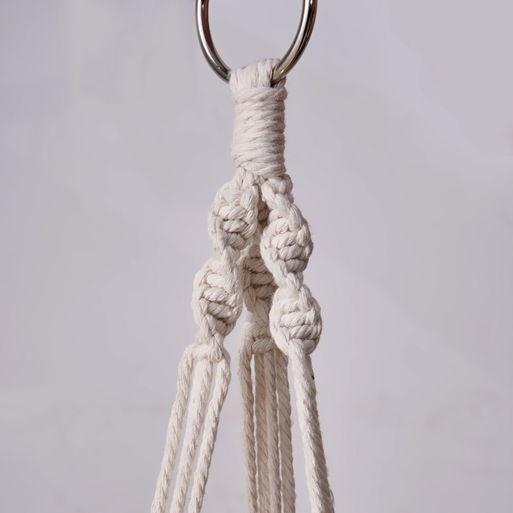 Bohemian Woven Tapestry Flower Basket Handwoven Hanging Plant Pot For Wall Decor Macrame Flowerpot 1