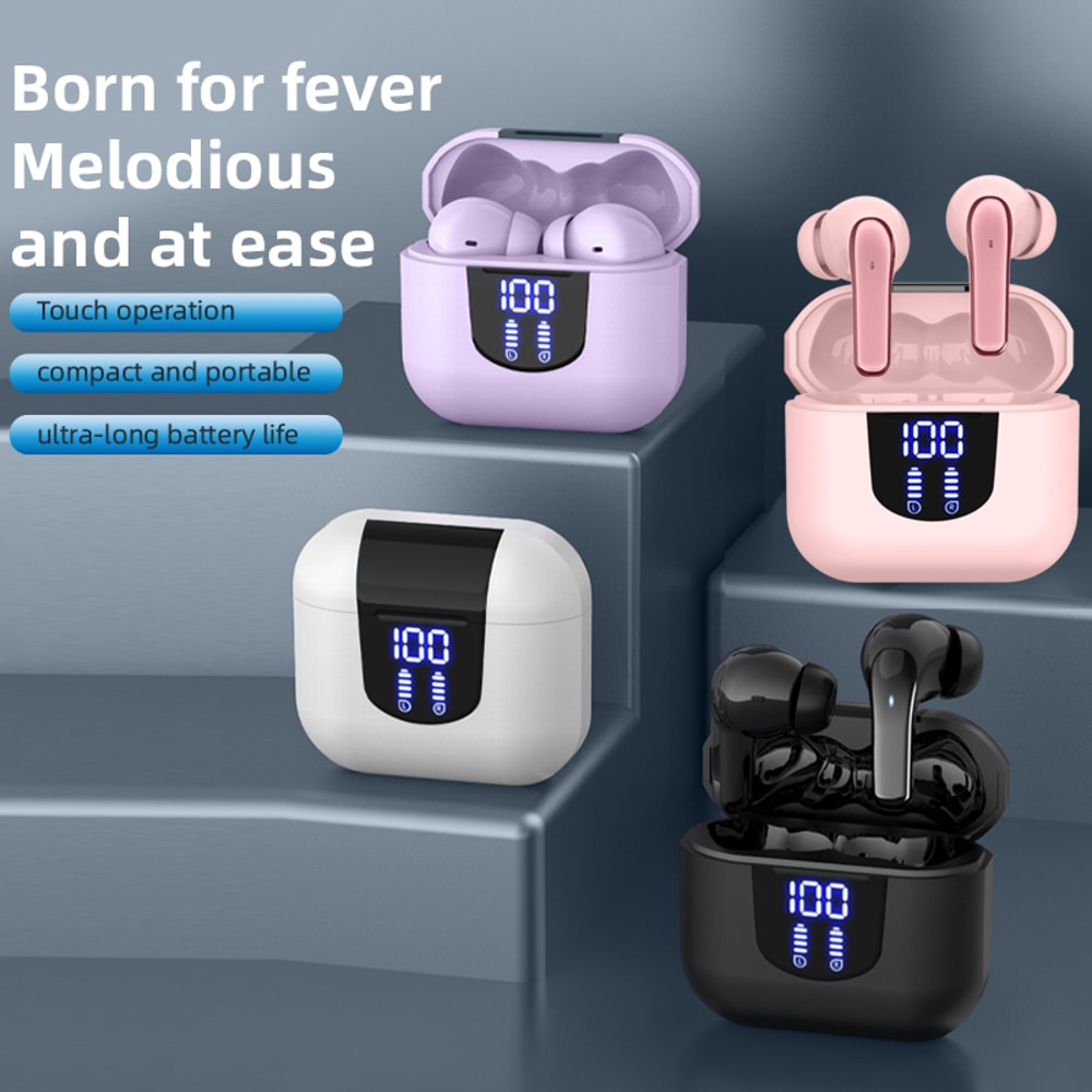 Wireless Earphones With Heavy Bass Noise Reduction And Ultra Long Battery Life For Calls And Gaming 1