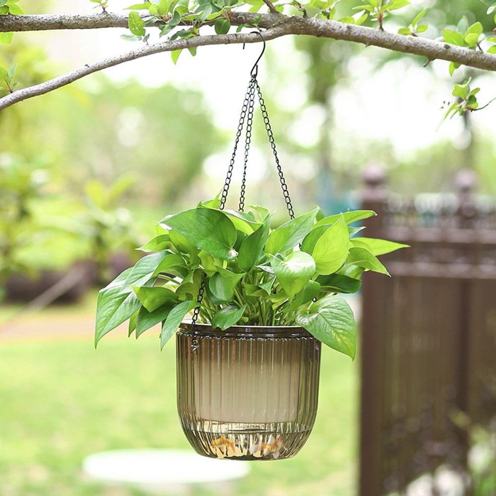 Premium Self Absorbing Hydroponic Flower Pot Thickened Hanging Planter For Indoor Gardening Lazy C 3
