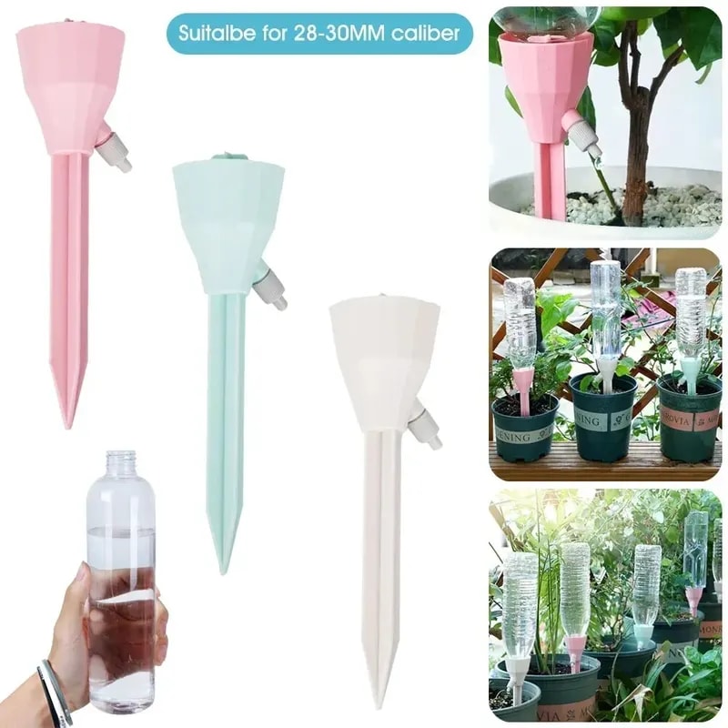 Adjustable Drip Irrigation System For Potted Plants Automatic Self Watering Spikes 3