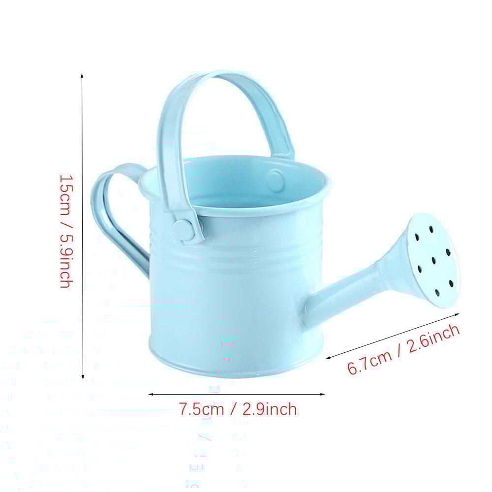 Large Capacity Metal Watering Can Perfect For Kids Adults Small Garden Flower Spraying Pot 4