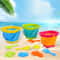 Collapsible Silicone Beach Toy Set for Kids Foldable Travel Bucket & Sand Toys for Summer Outdoor Fun