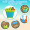 Collapsible Silicone Beach Toy Set for Kids Foldable Travel Bucket & Sand Toys for Summer Outdoor Fun