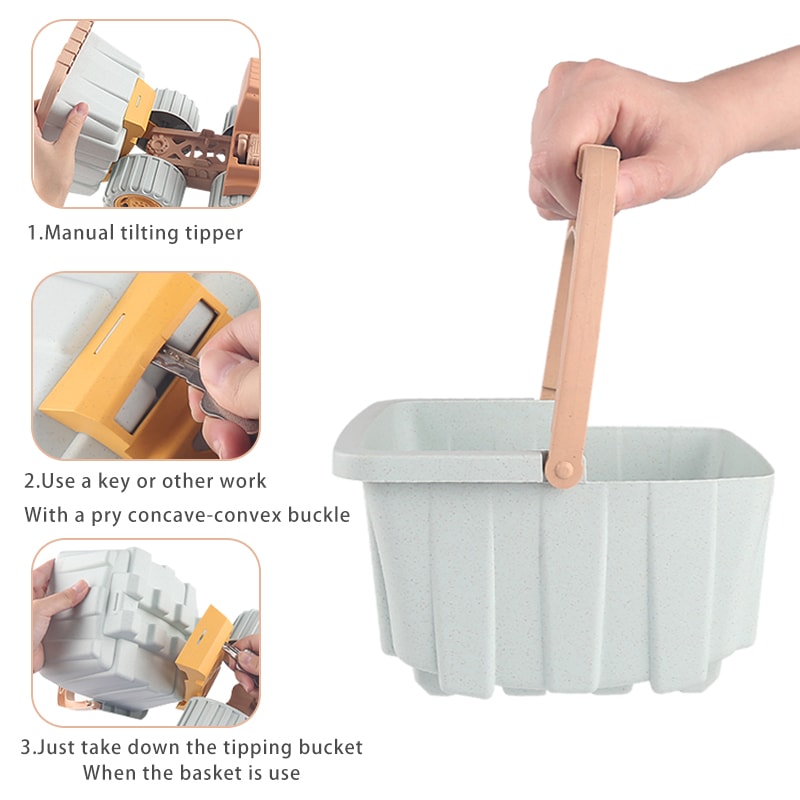 Beach Toy Car Dump Truck Reversible Engineering Truck For Sand Play Simulates A Dump Truck For Kids 3