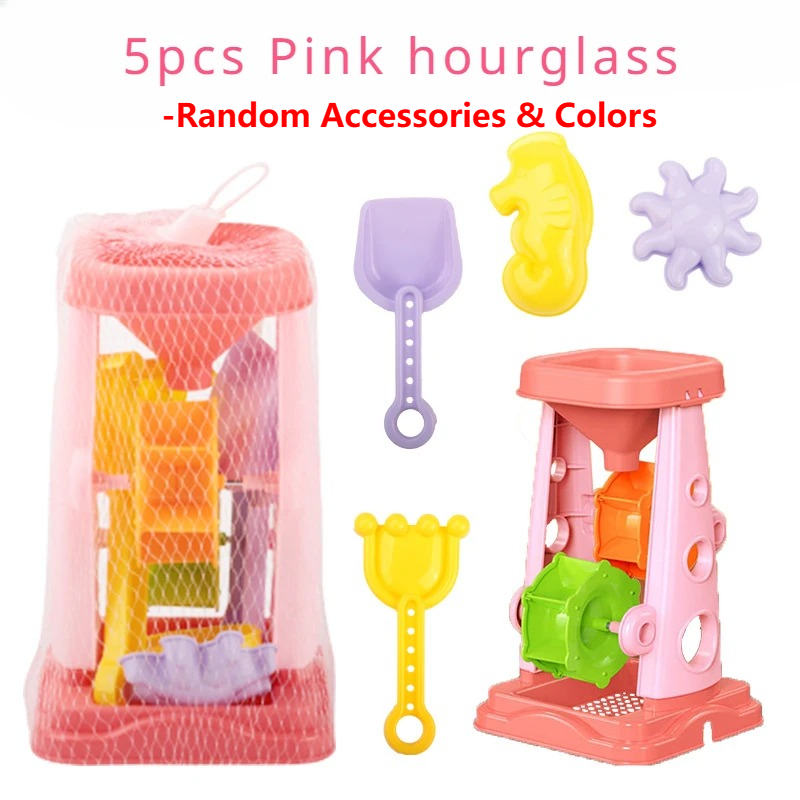 Beach Toy Set for Kids Sand Wheel Bucket Shovel Rake Sailboat & More for Fun Summer Outdoor Play