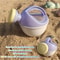 Kids Foldable Beach Bucket Set Soft Silicone With Shovels Rakes Molds Portable And Ideal For Beach 1