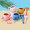 Baby Beach Toy Set for Kids Sand Play Rake Watering Pot & Silicone Beach Tools for Outdoor Fun