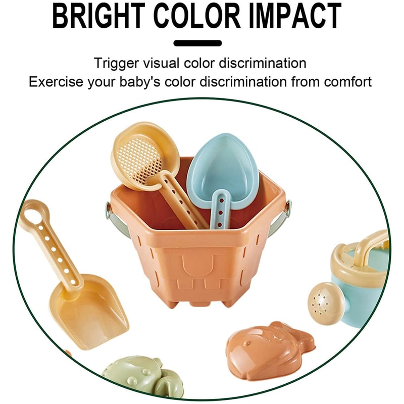 Baby Beach Toys Play Set For Kids Shovels Buckets And Water Play Tools For Outdoor Fun 3