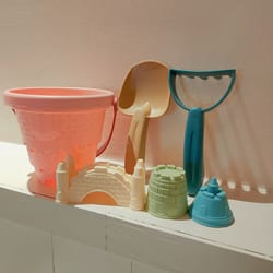 interactive sand toys set beach castle bucket shovel rake and mold kit for kids and families