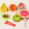 Montessori Wooden Color Matching Fruit Puzzle Educational Cognitive Bead Fine Motor Skills Toy for Kids