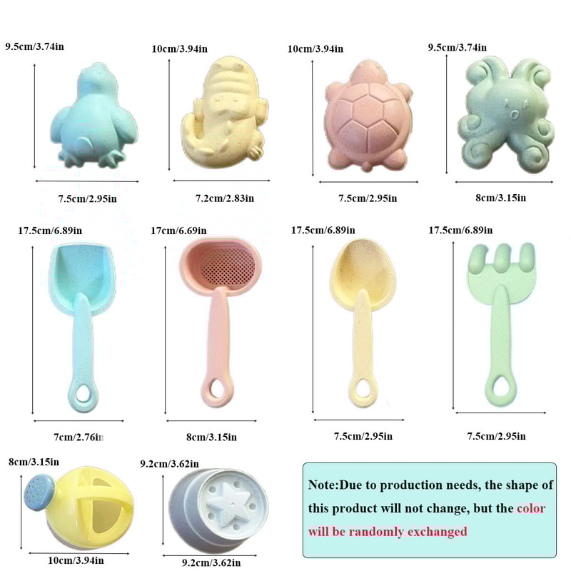 Beach Toys For Kids Sand Toys Set Fun Summer Outdoor Set With Bucket Shovel Rake For Toddlers 5