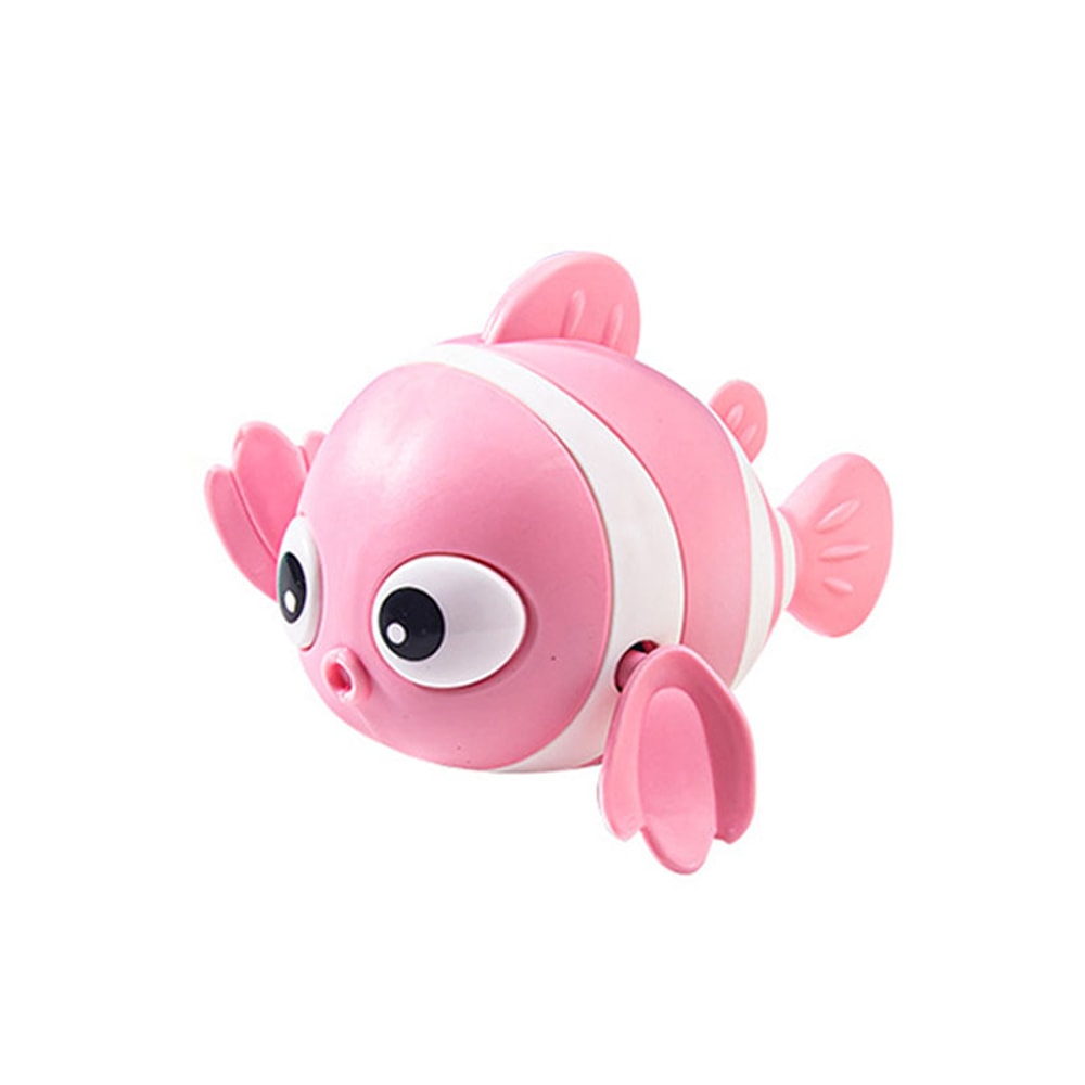 Cute Swimming Clown Fish Bath Toy For Toddlers Floating Wind Up Bathtub Toy For Newborns And Babies 5