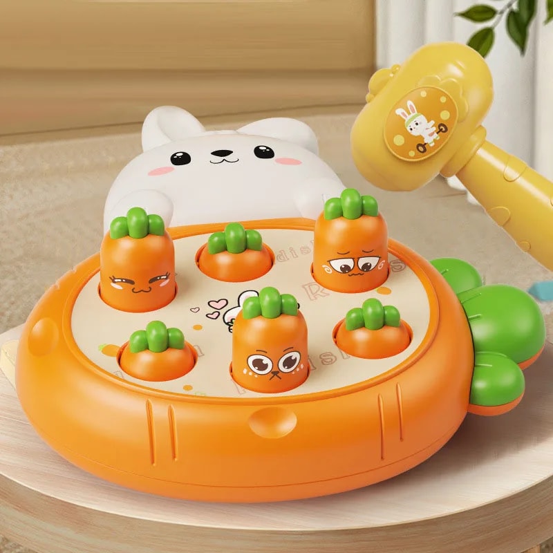 Cartoon Montessori Toddler Educational Toy Animal Theme Knocking Game For Parent Child Interaction 0
