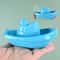 Floating Boat Bath Toy for Kids Colorful Stacked Boat Playset with Spoon and Water Bottle