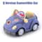 Convertible Purple Car Toy Model Set Pull Back Miniature Dollhouse Furniture For Kids Perfect For B 1