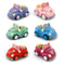 Convertible Purple Car Toy Model Set Pull Back Miniature Dollhouse Furniture For Kids Perfect For B 5
