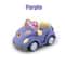 Convertible Purple Car Toy Model Set Pull Back Miniature Dollhouse Furniture For Kids Perfect For B 9