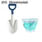 Childrens Beach Toy Set With Shovel Folding Bucket And Sand Pointed Toy Perfect For WaterSnow Play 8