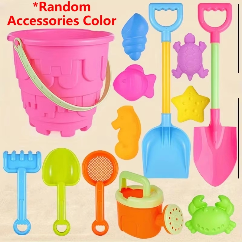 Childrens Sand Playset Beach Bucket Shovel Sand Toy Set For Kids 8