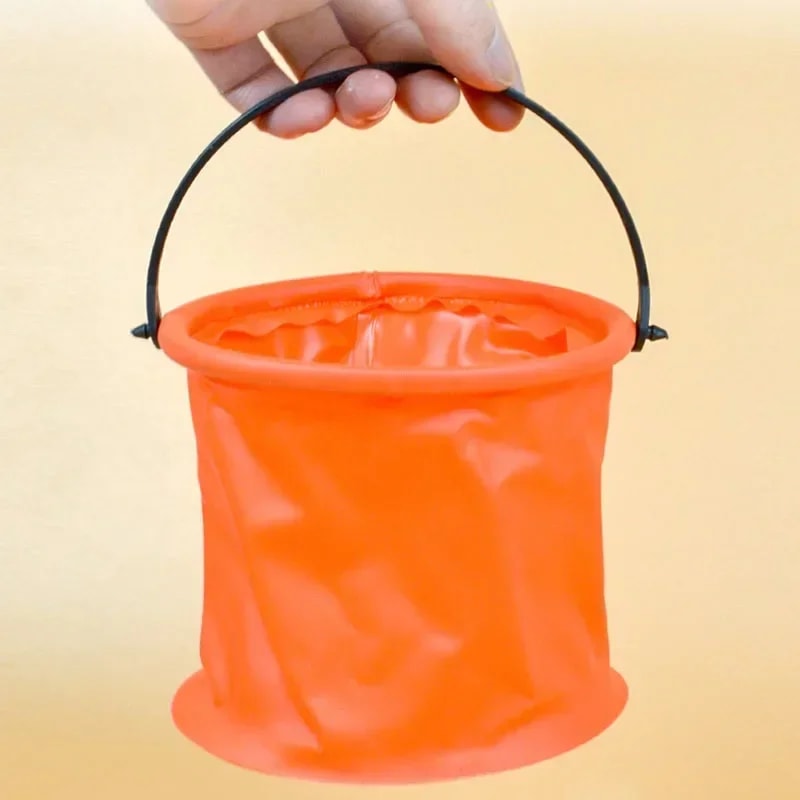 Folding Collapsible Beach Sand Toy Play Bucket Ideal Outdoor Gardening Pool Toy For Kids 3