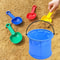 Folding Collapsible Beach Sand Toy Play Bucket Ideal Outdoor Gardening Pool Toy For Kids 4
