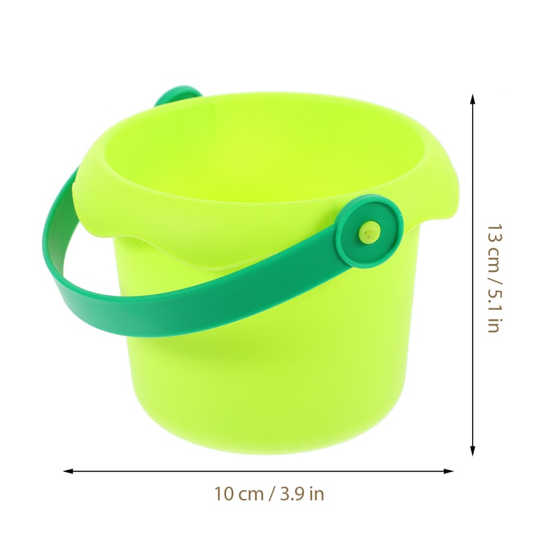 Non Toxic Kids Sand Play Set Creative Beach Bucket & Shovel Kit for Pool Sand and Garden Fun