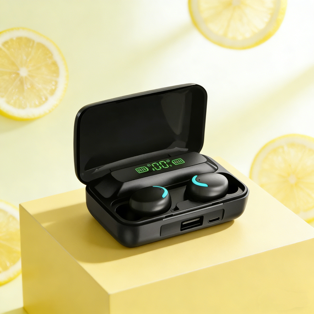 Bluetooth Headphones Wireless Earbuds with High Bass Sport Design Waterproof & Touch Control