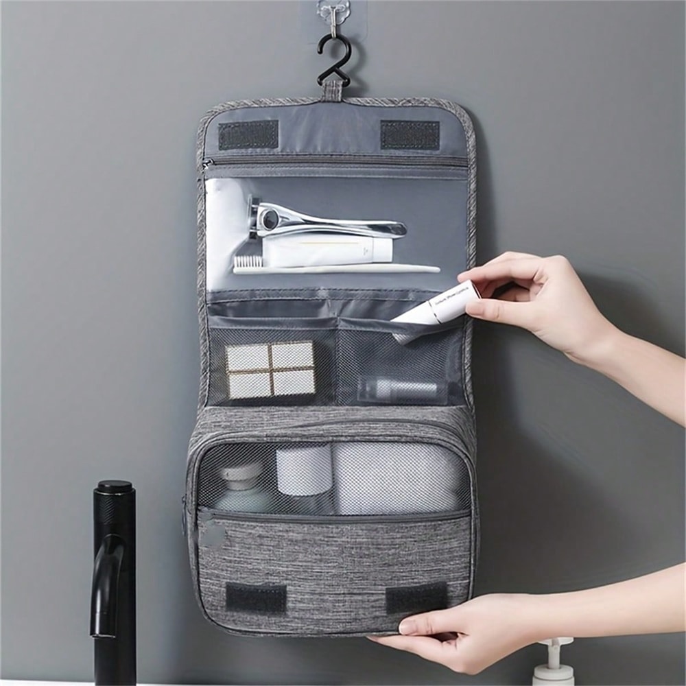 Large Capacity Hanging Toiletry Bag Travel Organizer for Men & Women