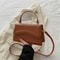 Elegant PU Leather Handbag For Women Small Tote Shoulder Crossbody Purse 5