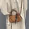 Soft Suede Shoulder Bag for Women Small Crossbody Handbag with Short Handle