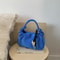 Soft Suede Shoulder Bag for Women Small Crossbody Handbag with Short Handle