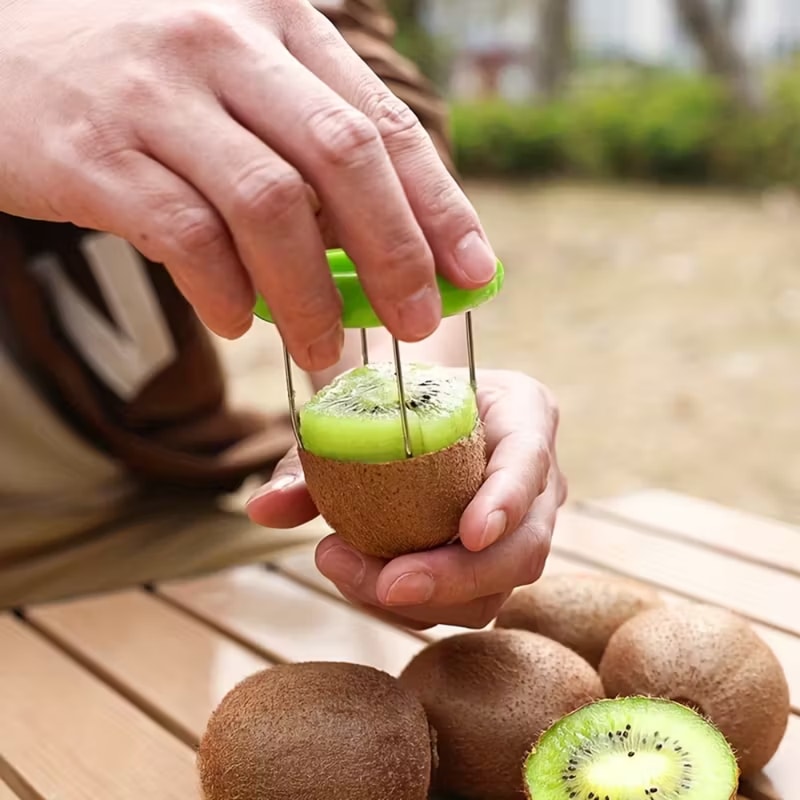 Kiwi Slicer and Fruit Peeler Stainless Steel Scooping Tool