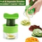 Handheld Vegetable Fruit Spiral Shredder Manual Rotating Grater for Radishes, Cucumbers & More