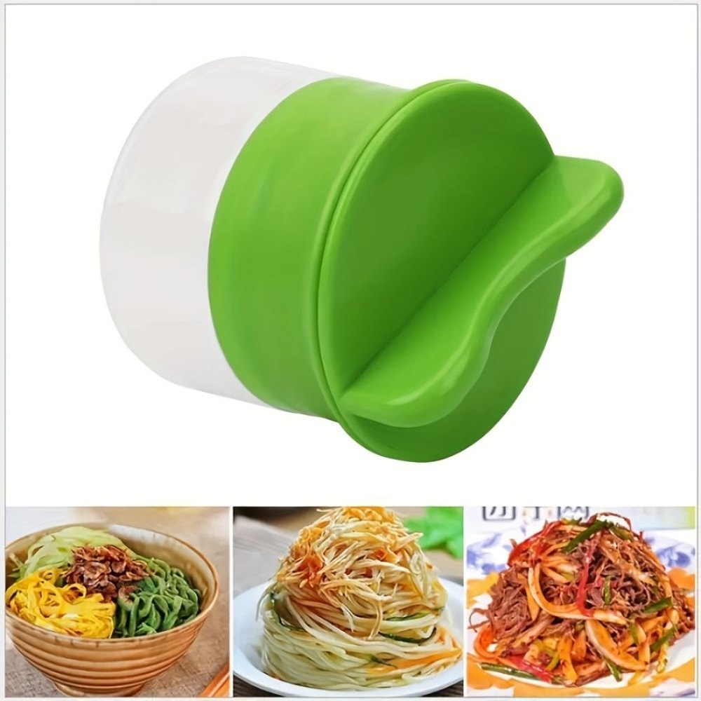 Handheld Vegetable Fruit Spiral Shredder Manual Rotating Grater for Radishes, Cucumbers & More