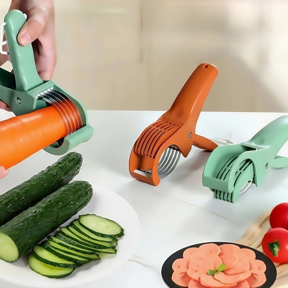 Multi Functional Stainless Steel Vegetable And Fruit Slicer Versatile Kitchen Salad Slicing Machine 0